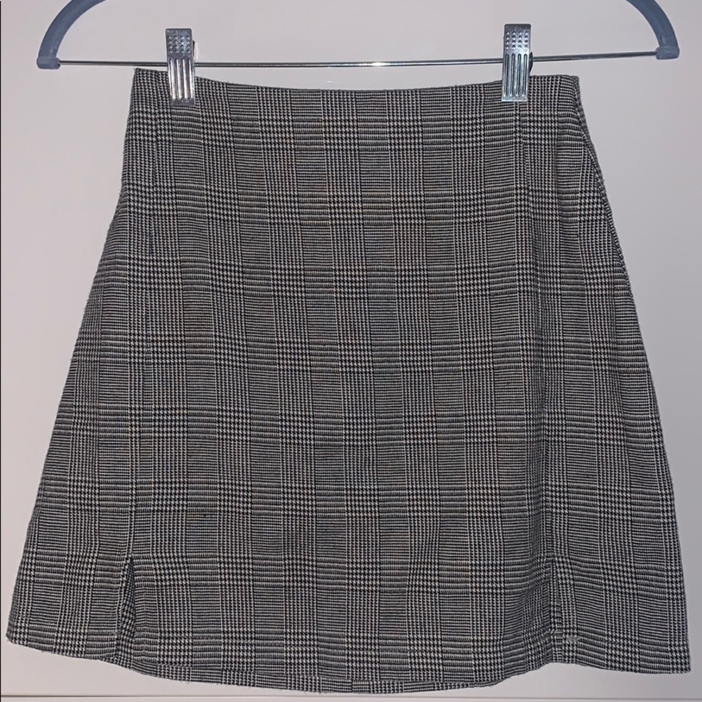 Plaid mini skirt